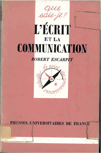 L'Ecrit et...